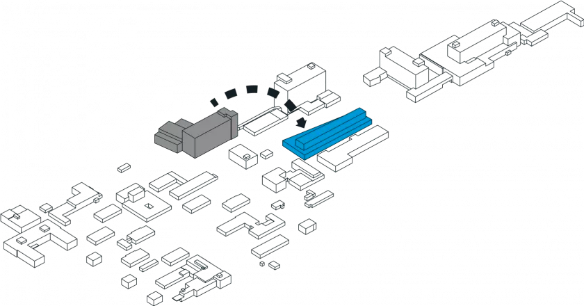 Nový gynekologicko-porodnický pavilon schema